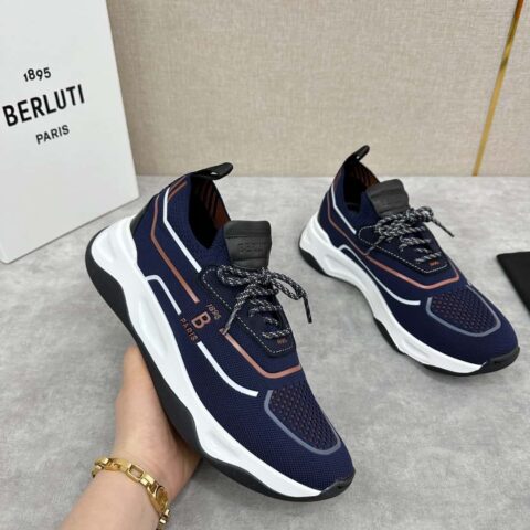 💋💍Berlut* 布鲁提新品 Shadow飞织运动鞋