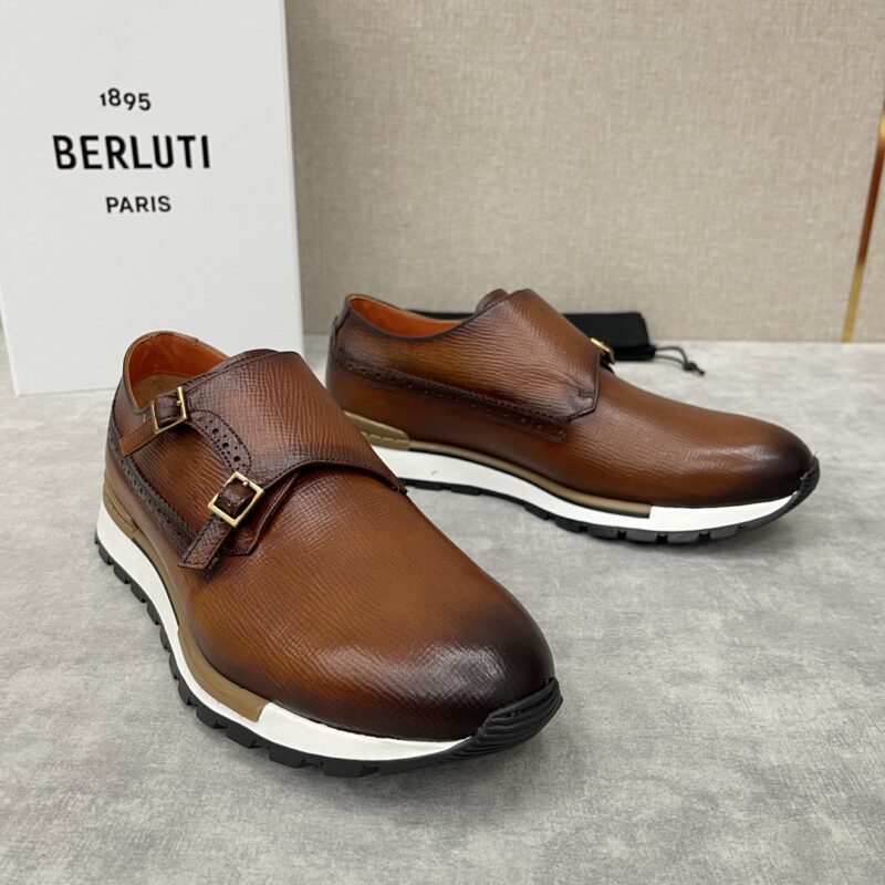 Berlut* 布鲁提 升级版第三代私模大底 Fast Track皮革运动鞋
