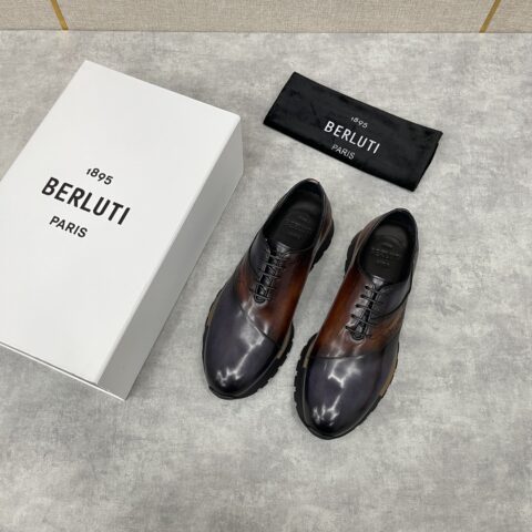 Berlut* 布鲁提 升级版第三代私模大底 Fast Track皮革运动鞋