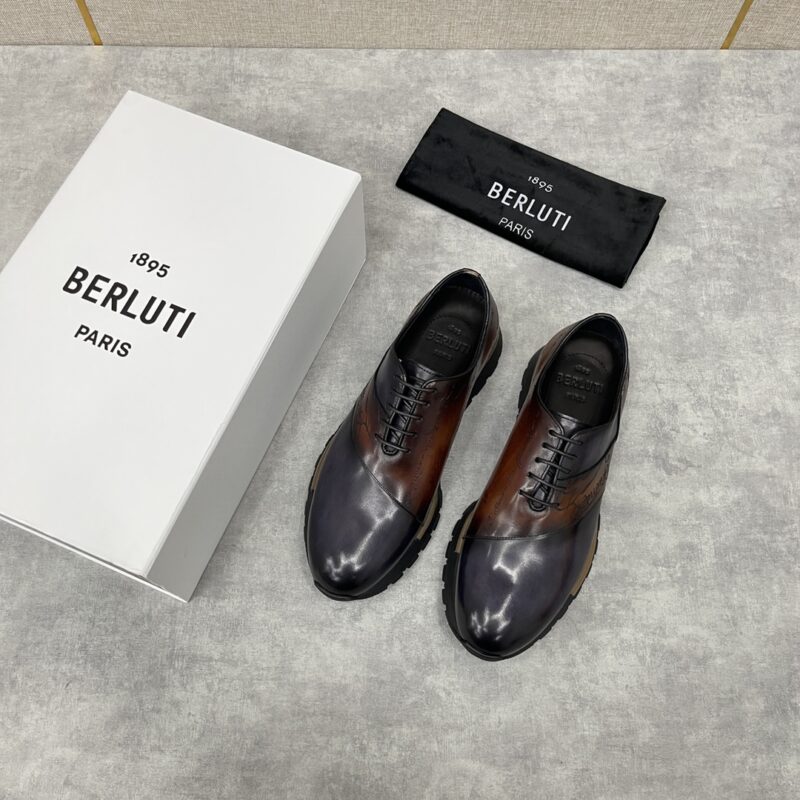 Berlut* 布鲁提 升级版第三代私模大底 Fast Track皮革运动鞋