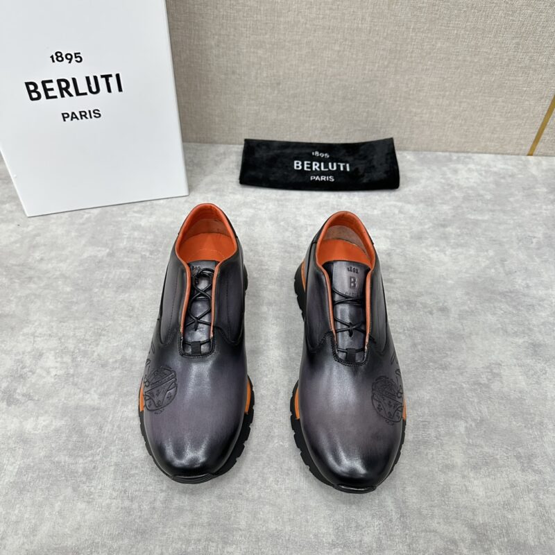 Berlut* 布鲁提 升级版第三代私模大底 Fast Track皮革运动鞋