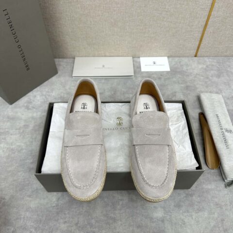 💋💍BC家新品上架 Brunello Cucinell* 草编休闲乐福鞋