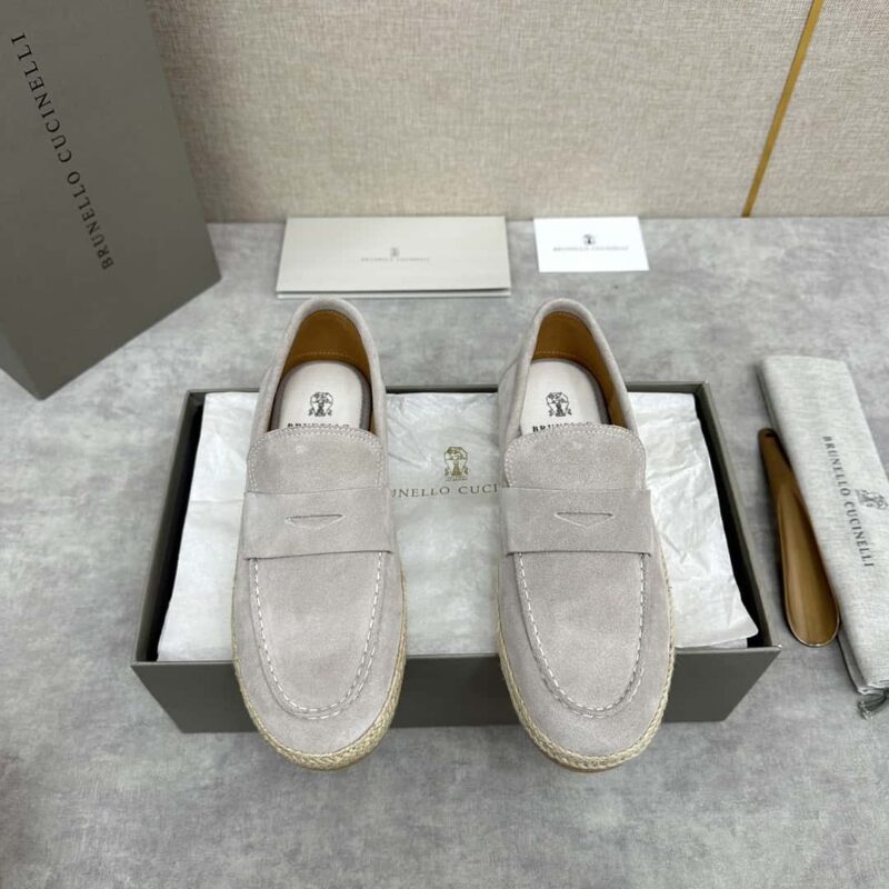 💋💍BC家新品上架 Brunello Cucinell* 草编休闲乐福鞋