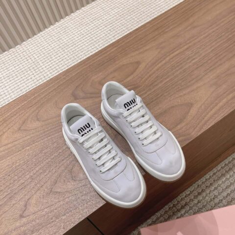 miumiu ss24 new arrival~ miu家2024早春新品系带休闲鞋 这款系带休闲鞋