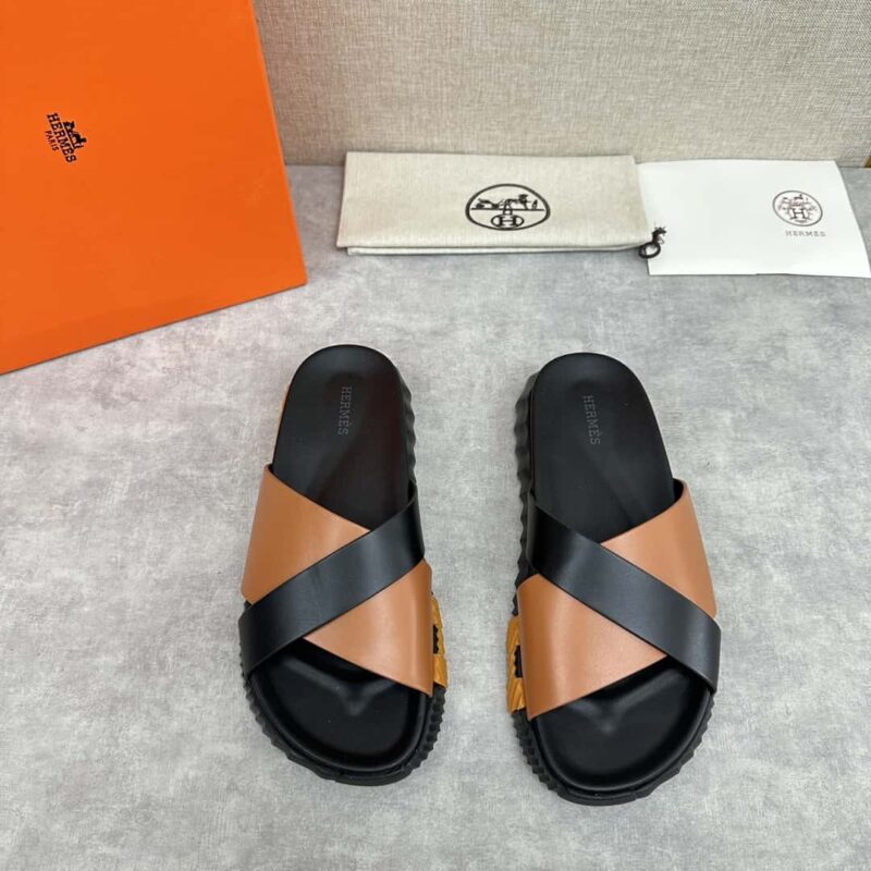💋💍 H家新品交叉拖鞋 Hermè* 爱马-仕 最新经典男款Electric拖鞋