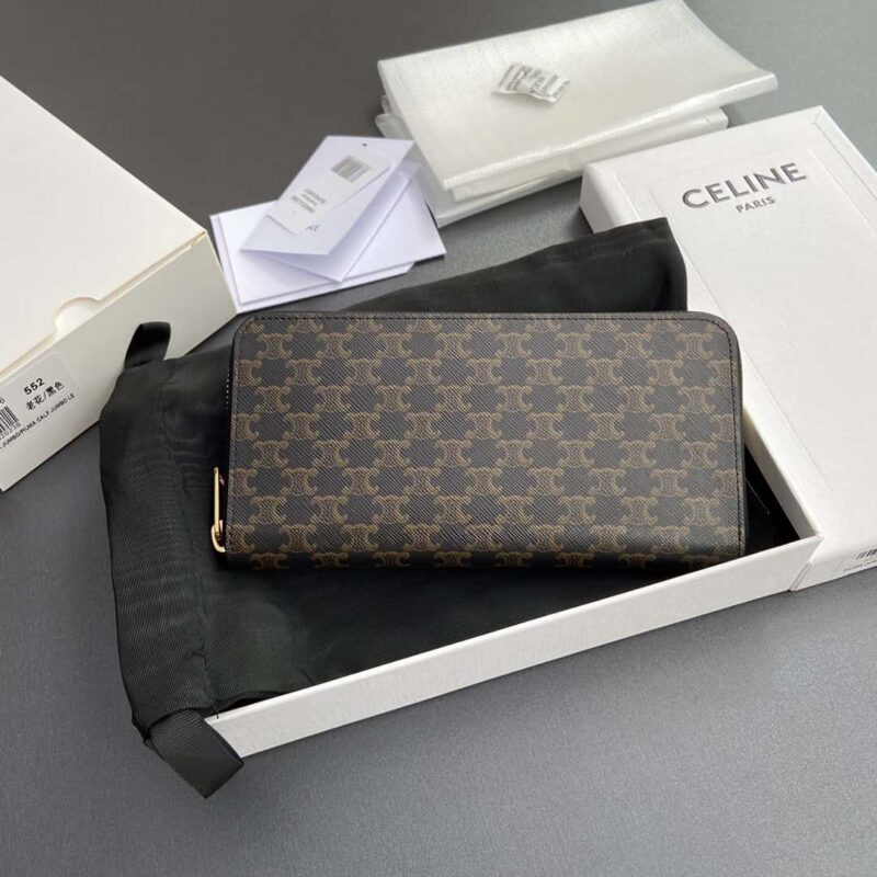 CELINE TRIOMPHE标志印花全拉链式开合 10l552DS3.04LU