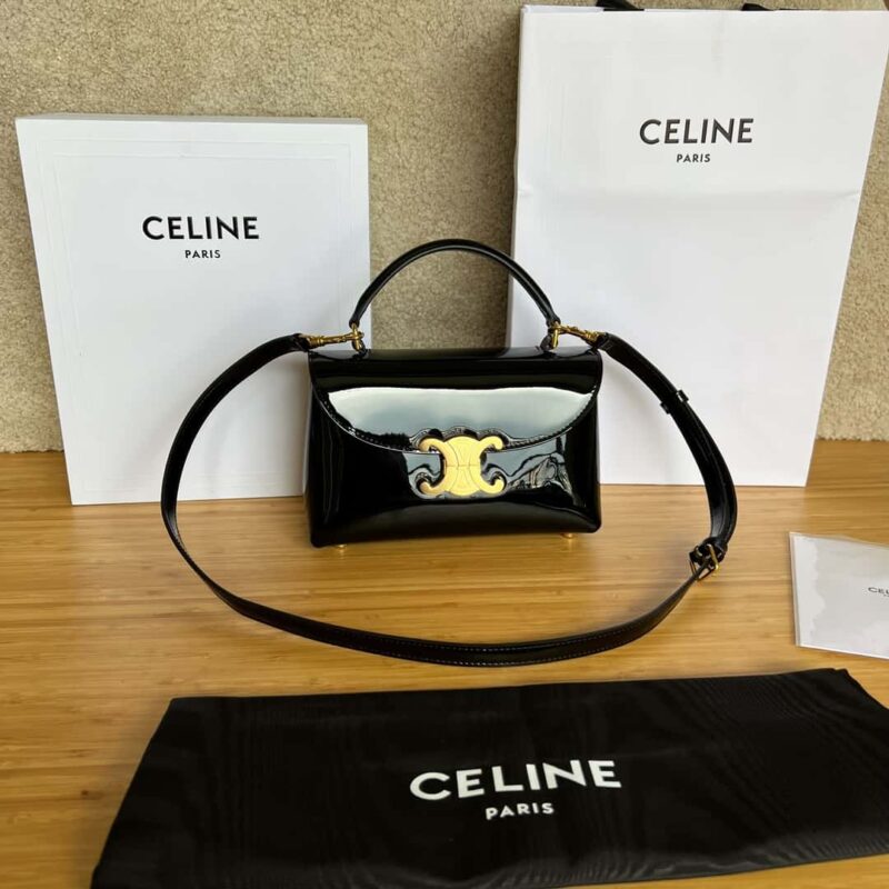 CELINE TEEN NINO漆面牛皮革手袋 118113