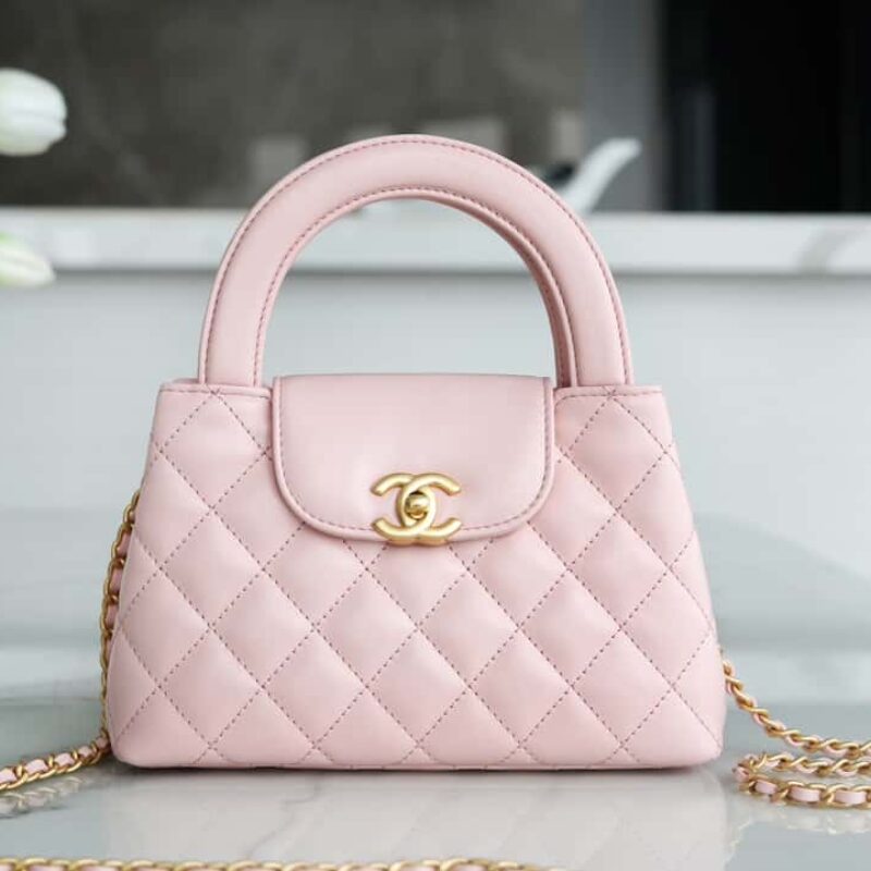 CHANEL 24S 新色 Kelly手柄包 大号 浅粉色 AS4416