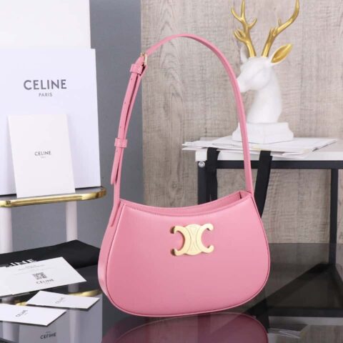 【特级品质 全钢五金】CELIN_E 2024|TILLY中号亮泽牛皮革手袋 24s春季新品115703BF4.38NO