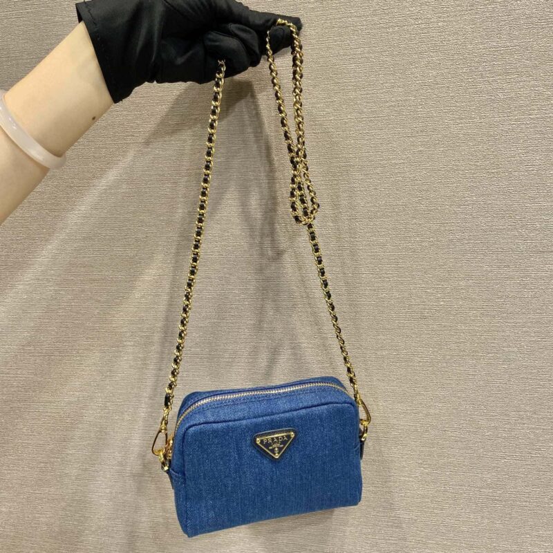 PRADA🎉中古牛仔包🎉1NS695小号🎉🎉