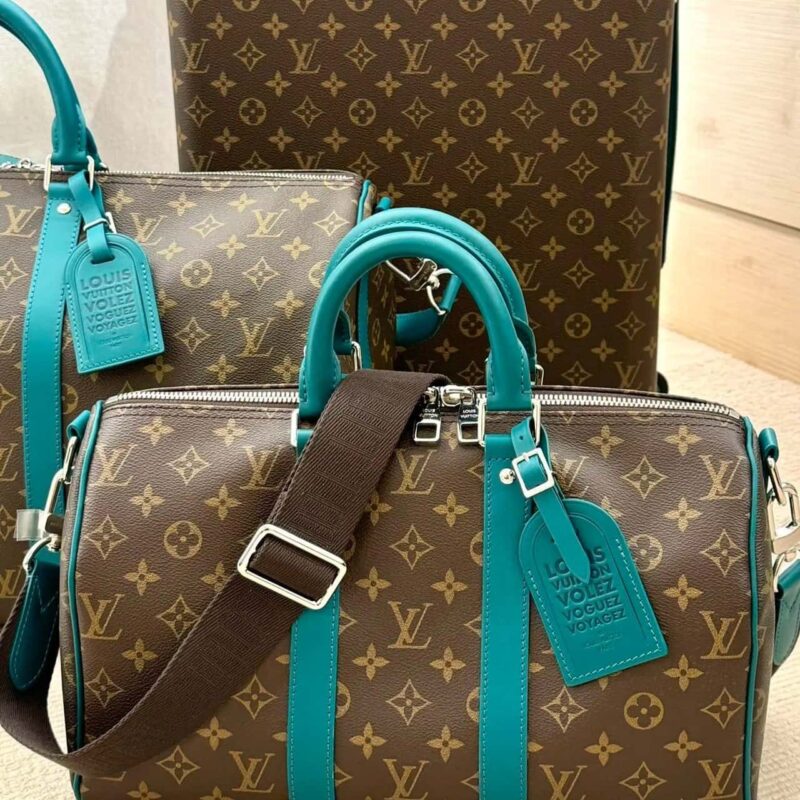 【原单精品】M12765老花绿色 旅行袋系列 KEEPALL BANDOULIÈRE 35 手袋 (七彩)