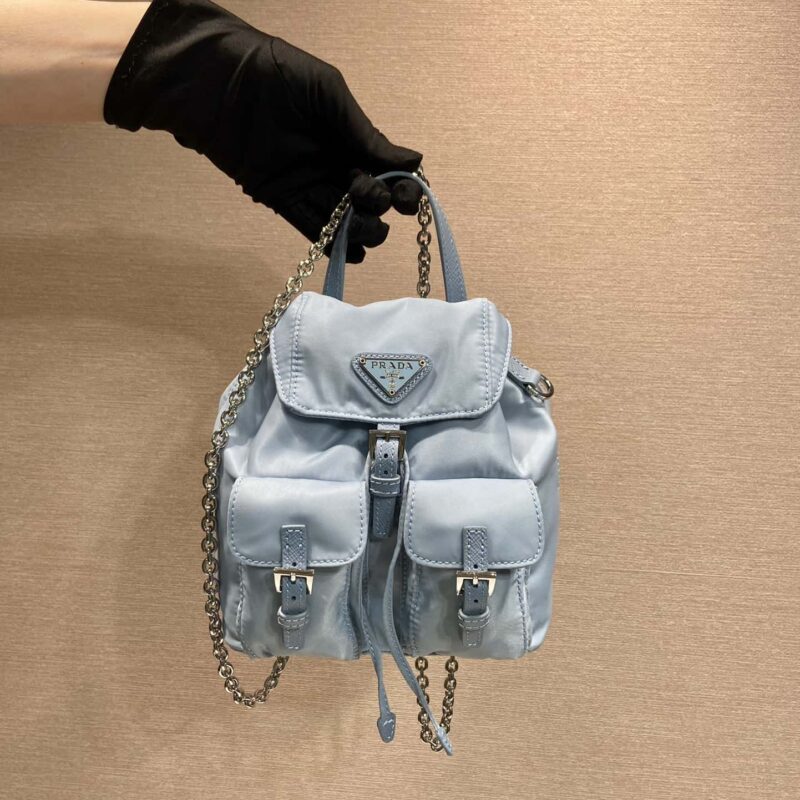 PRADA🎉迷你小背包🎉1BH029升级版🎉🎉蓝色