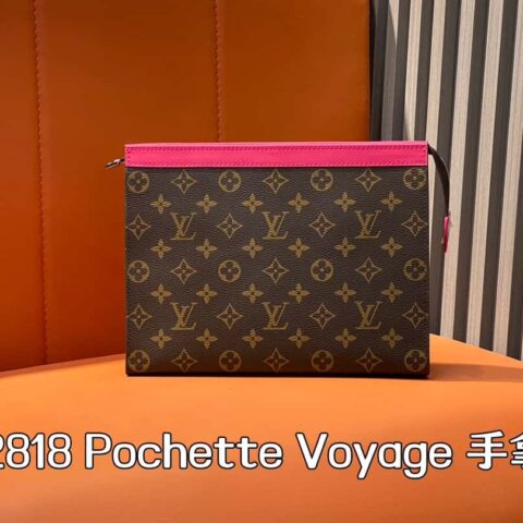 【原单精品】M12818老花梅红 手包手拿包