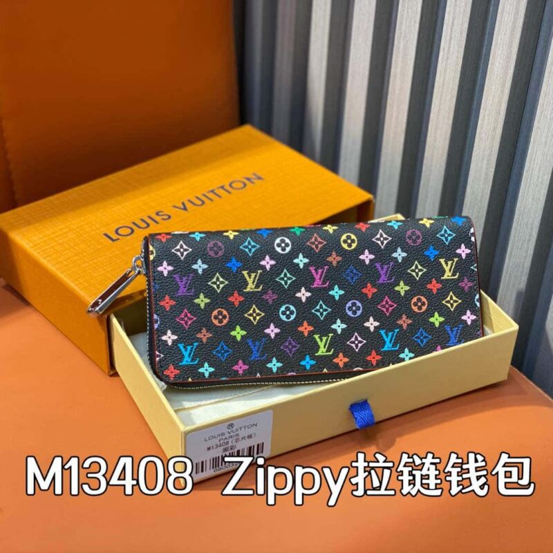 【原单精品】M13408黑彩 单拉链钱包系列 Zippy拉链钱包