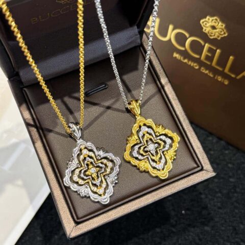 ❗️新款❗️ ☀布契拉提 Buccellati 歌剧院系列超大号宫廷风旋转四叶草项链 ☀️