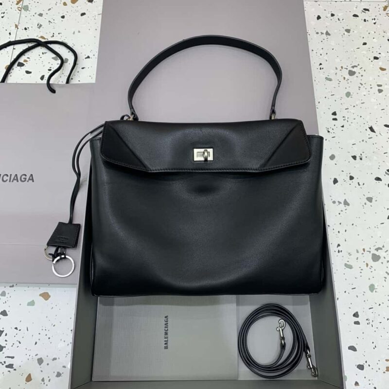 【中号黑色银扣】 𝐁𝐀𝐋𝐄𝐍𝐂𝐈𝐀𝐆𝐀 𝐑𝐎𝐃𝐄𝐎 𝐁𝐀𝐆 系列手袋款号:78972