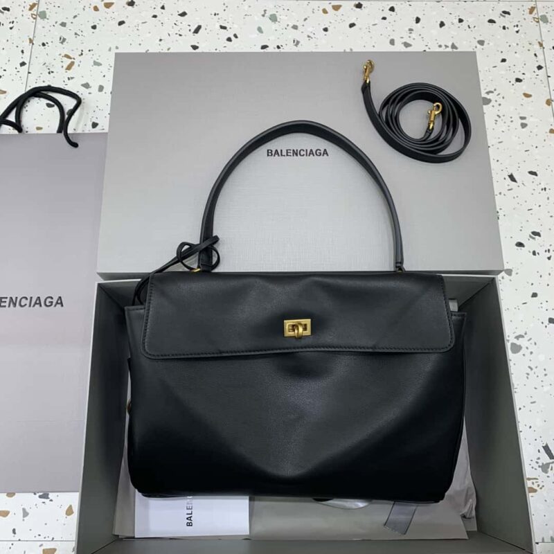 【中号黑色金扣】 𝐁𝐀𝐋𝐄𝐍𝐂𝐈𝐀𝐆𝐀 𝐑𝐎𝐃𝐄𝐎 𝐁𝐀𝐆 系列手袋款号:78972