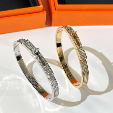 ❗️新品❗️ ☀️(满钻款)☀️爱马仕HERMES凯莉kelly满钻手镯手环 ☀️