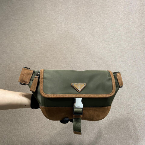 PRADA 新款腰包2VH176麝香绿
