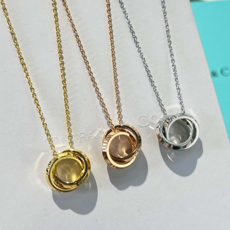❗️新品❗️  新款☑️TIFFANY&Co.蒂芙尼X扣环双环圈形项链