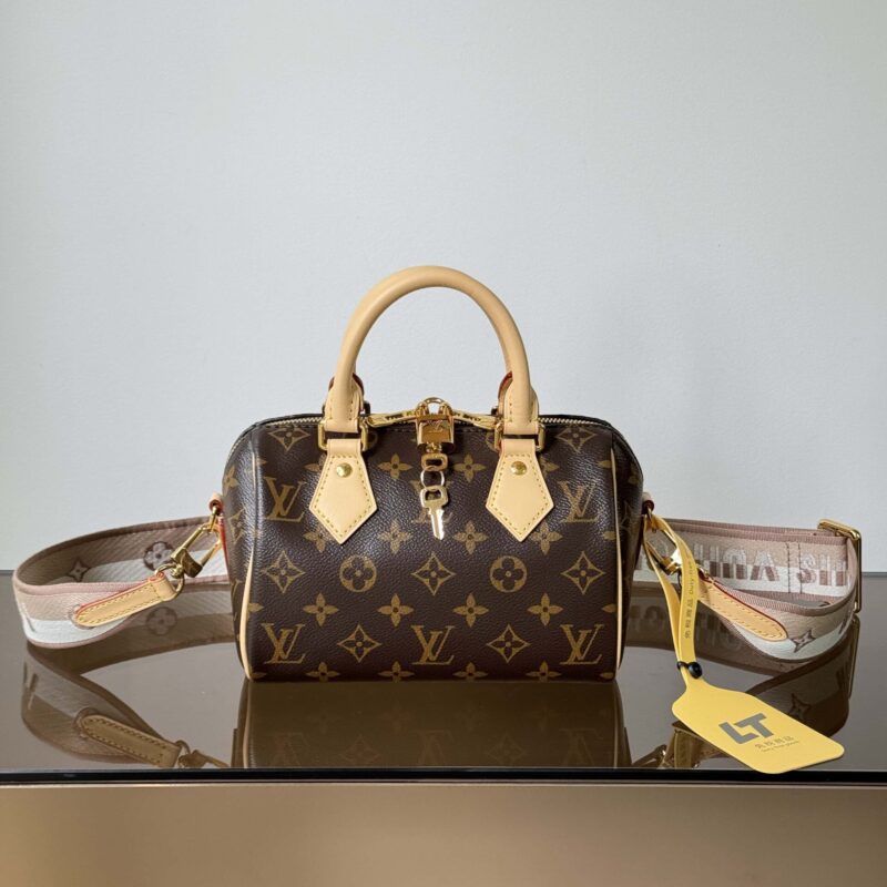 【特级原厂】 Speedy Bandouliere20手袋👜 型号: M46222老花 动态芯片版