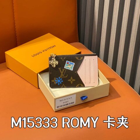 【原单精品】M15333丝印 圣诞款卡包钱包 ROMY 卡夹 本款 Romy 卡夹