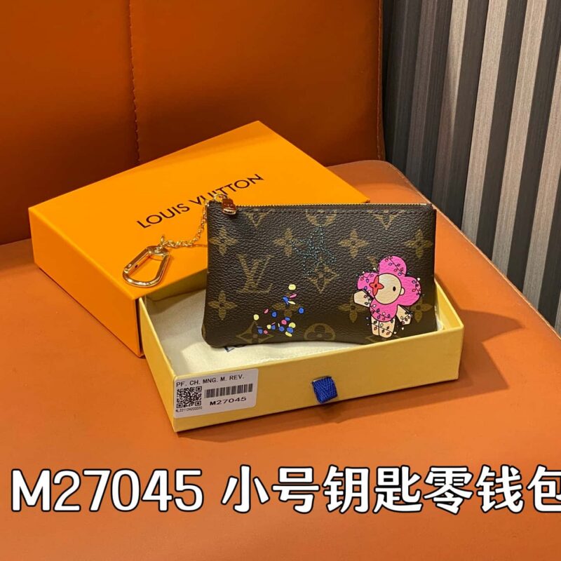【原单精品】M27045丝印 圣诞款零钱包 小号钥匙零钱包  Pochette Clés 钥匙包