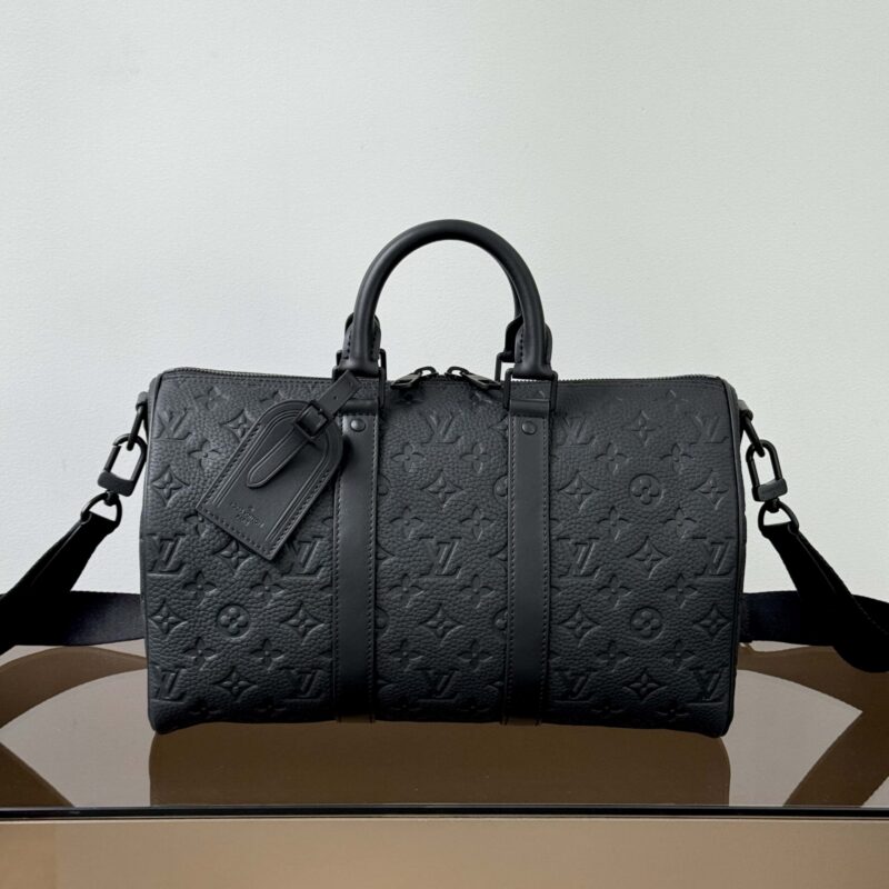 【特级原厂】 Keepall Bandouliere 手袋👜  型号: M22765黑色 动态芯片版