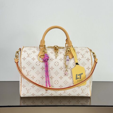 【特级原厂】 Speedy Soft30 Lucky 手袋👜 型号: M15108沙丘色 动态芯片版