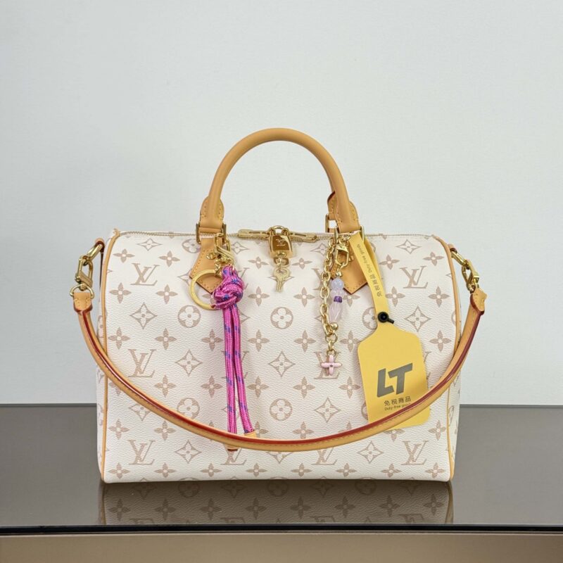 【特级原厂】 Speedy Soft30 Lucky 手袋👜 型号: M15108沙丘色 动态芯片版