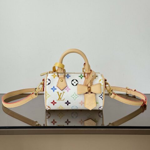 【特级原厂】Nano Speedy 手袋👜 型号: M13391白彩 动态芯片版