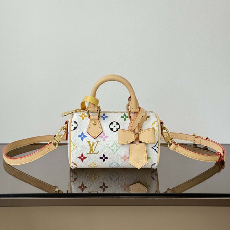 【特级原厂】Nano Speedy 手袋👜 型号: M13391白彩 动态芯片版