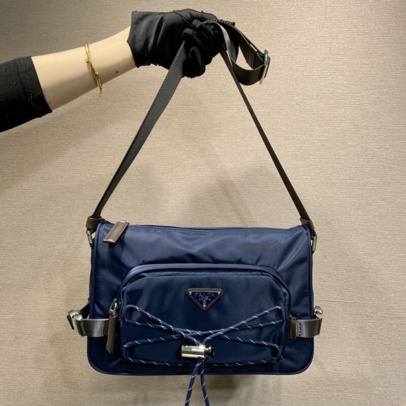 PRADA🎉新款邮差包🎉2VH192新品🎉🎉蓝色