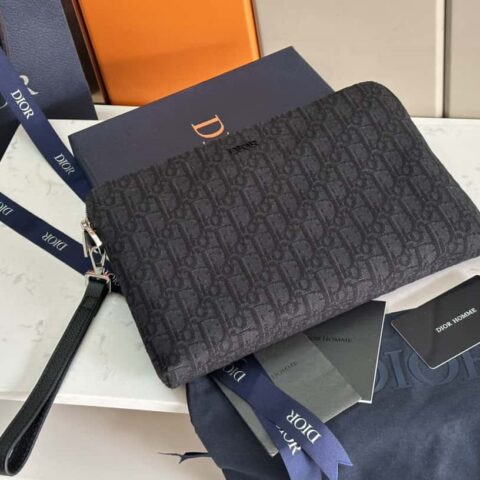 Dior迪奥OBLIQUE手拿包【配专柜正品黑盒】 型号:2OBCA2510