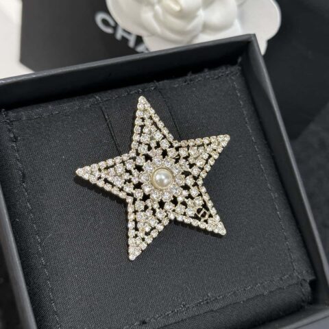 ❗️新品❗️ ☀️新款☑️ 香奈儿双C 26C 五角星满钻胸针 ☀️