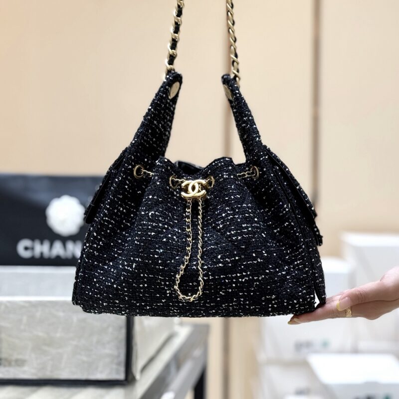 Chanel 25A 25bag Tweed毛呢👜 AS5293