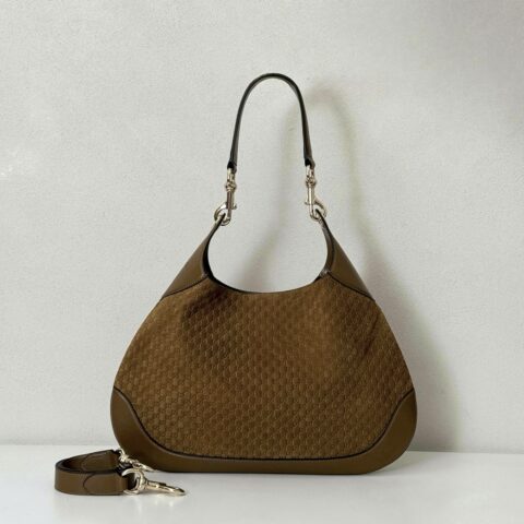 GUCCI 专柜品质，顶级原单货，实物实拍！款号834981棕绒压字