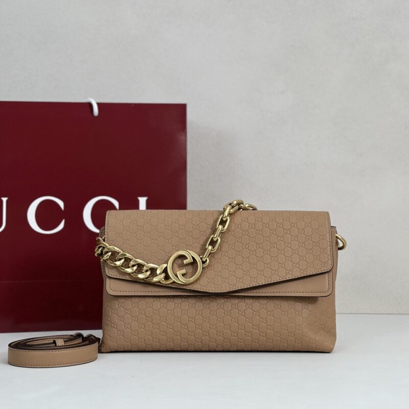 GUCCI 专柜品质，顶级原单货，实物实拍！款号857622棕褐色压花