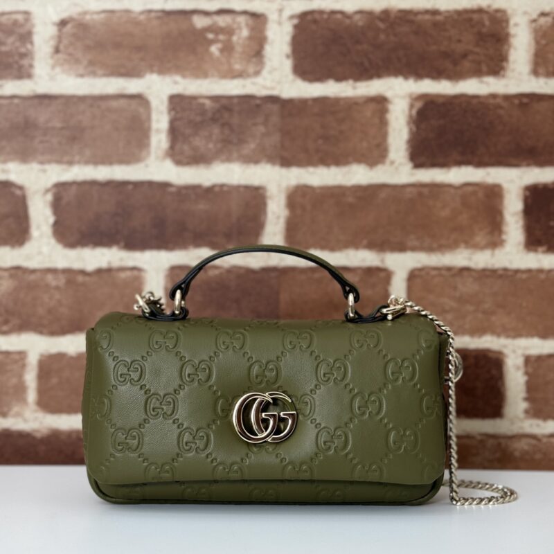GUCCI 专柜品质，顶级原单货，实物实拍！款号806017绿色压花