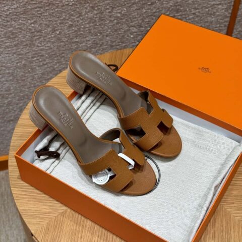HERMES 185 Oasis 高跟凉拖 颜色/Colour:金棕/37/Gold