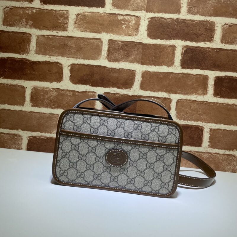 GUCCI 专柜品质，顶级原单货，实物实拍！款号658572啡pvc/啡棕