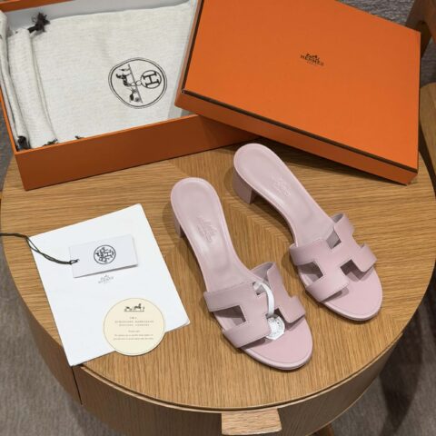HERMES 185 Oasis 高跟凉拖 颜色/Colour：玫瑰色/Rose cancan