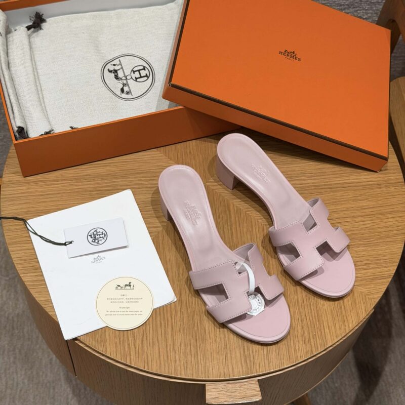 HERMES 185 Oasis 高跟凉拖 颜色/Colour：玫瑰色/Rose cancan