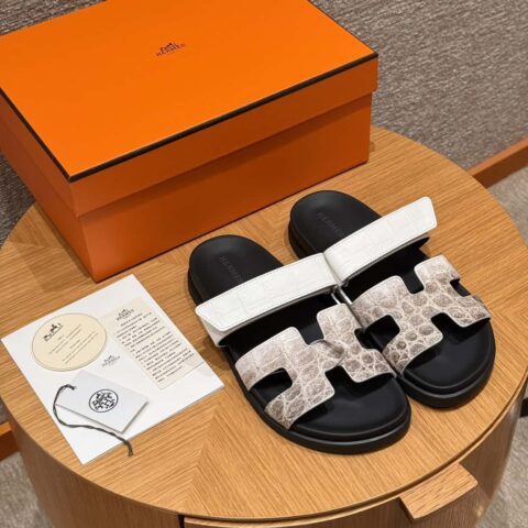 HERMES 225 CHYPRE SANDAL 老舅鞋 颜色/Colour:喜马拉雅/01/Himalaya