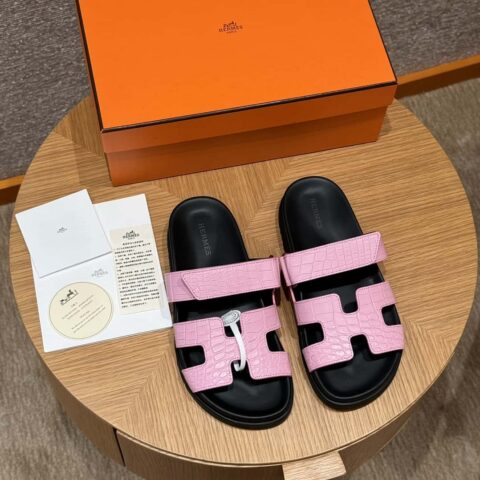 HERMES 225 CHYPRE SANDAL 老舅鞋 颜色/Colour:樱花粉/5P/pink