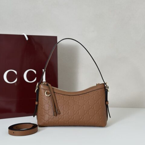 GUCCI 专柜品质，顶级原单货，实物实拍！款号847450棕色压花