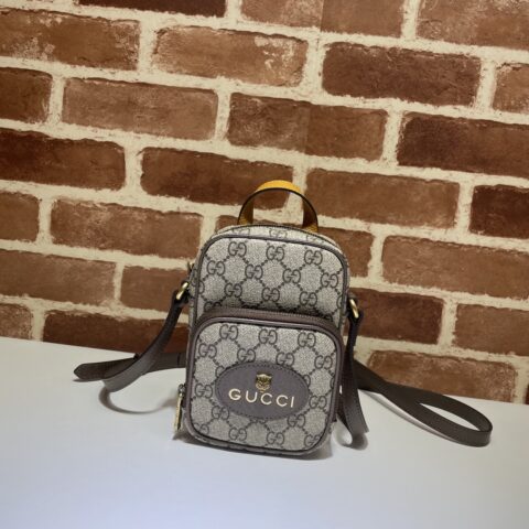 GUCCI 专柜品质，顶级原单货，实物实拍！款号658556啡PVC/啡皮