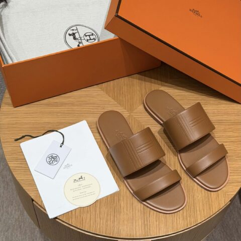 HERMES 628 Mona拖鞋 颜色/Colour:天然色/Natural color