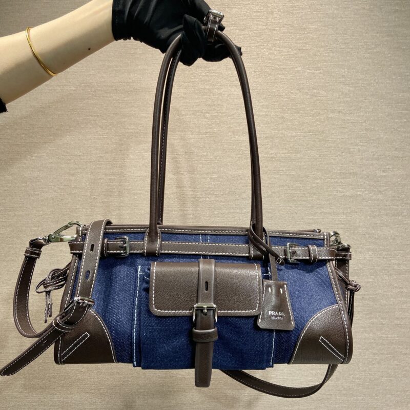 PRADA  牛仔Bonnie 1BA426牛仔小号