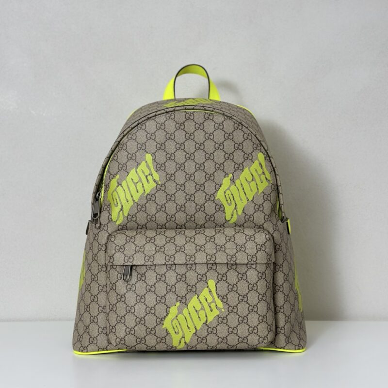 GUCCI 专柜品质，顶级原单货，实物实拍！款号834466啡胶/荧光绿